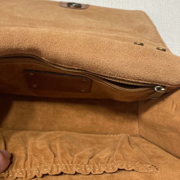 EUC Patricia Nash Leather Crackled Rose Wristlet/Clutch - Picture 11 of 14